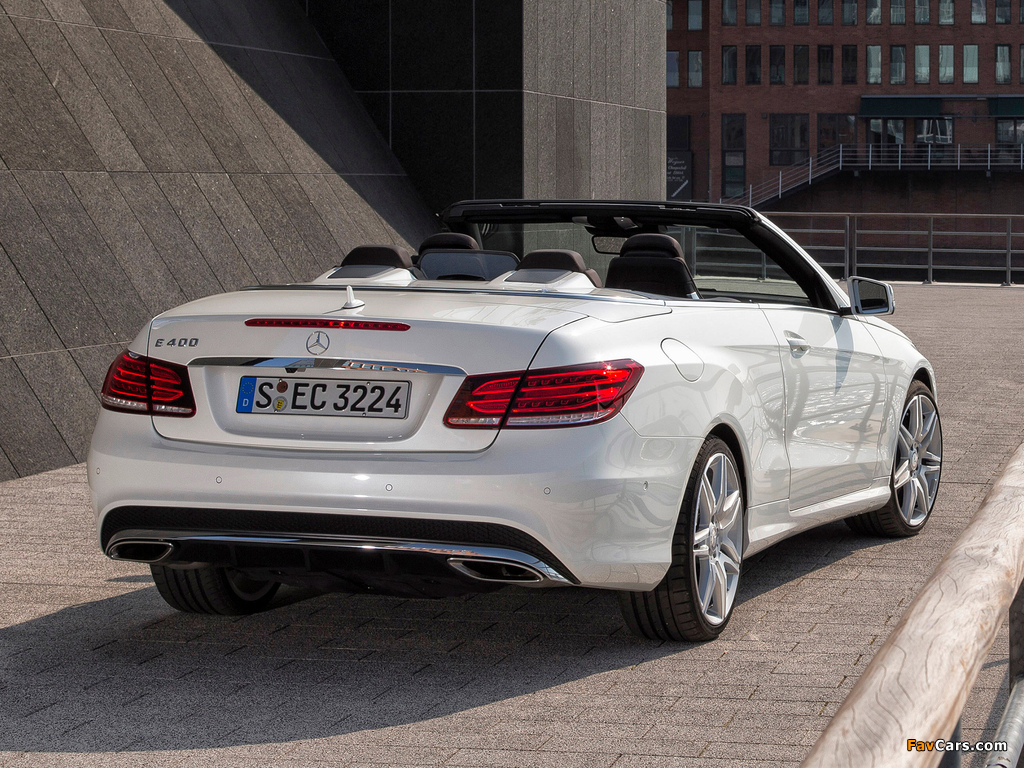 Images of Mercedes-Benz E 400 Cabrio AMG Sports Package (A207) 2013 (1024 x 768)
