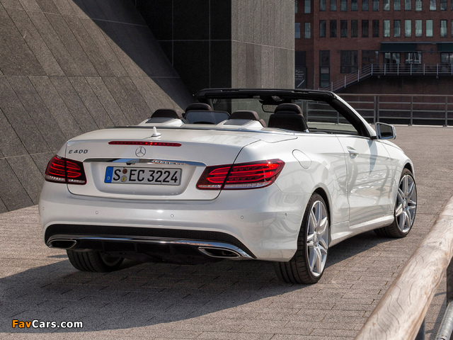 Images of Mercedes-Benz E 400 Cabrio AMG Sports Package (A207) 2013 (640 x 480)