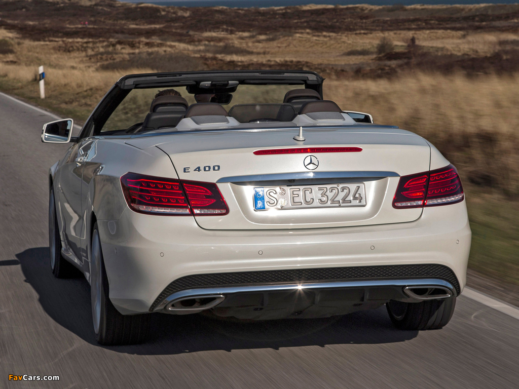Images of Mercedes-Benz E 400 Cabrio AMG Sports Package (A207) 2013 (1024 x 768)