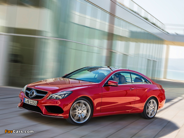 Images of Mercedes-Benz E 500 Coupe AMG Sports Package (C207) 2013 (640 x 480)