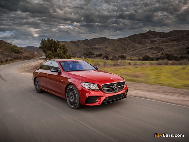 Images of Mercedes-AMG E 43 4MATIC North America (W213) 2016 (640 x 480)