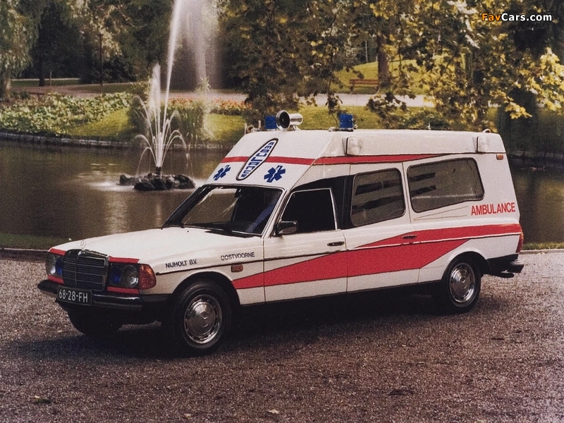 Mercedes-Benz E-Klasse Ambulance by Visser (VF123) 1979 wallpapers (800 x 600)