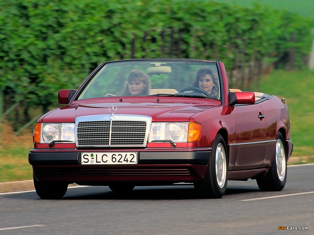 Mercedes-Benz E-Klasse Cabrio (A124) 1991–98 photos (1024 x 768)