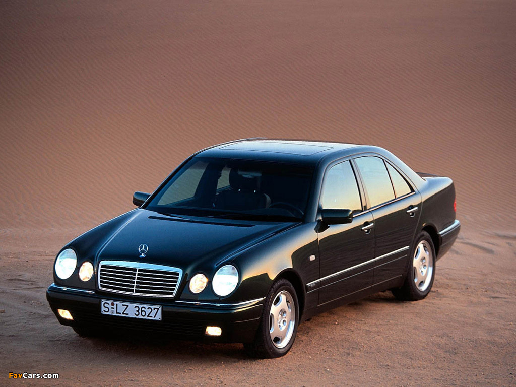 Mercedes-Benz E 230 (W210) 1995–97 wallpapers (1024 x 768)