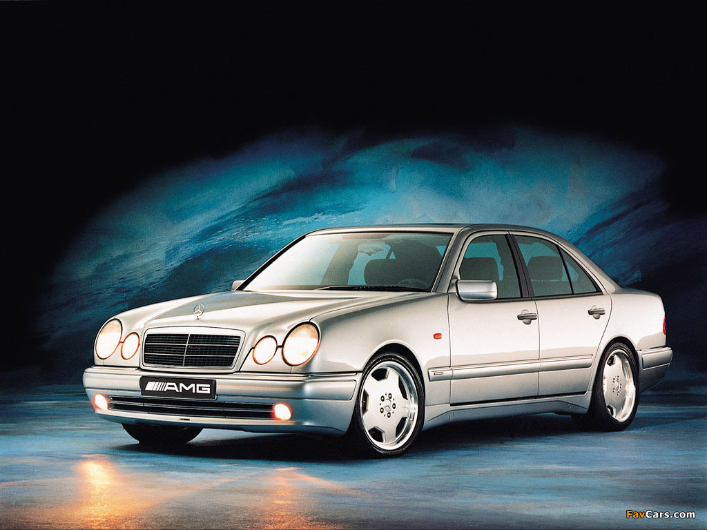 Mercedes-Benz E 50 AMG (W210) 1996–97 wallpapers (1024 x 768)