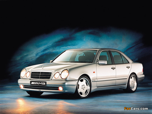 Mercedes-Benz E 50 AMG (W210) 1996–97 wallpapers (640 x 480)