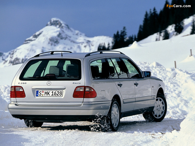 Mercedes-Benz E 280 4MATIC Estate (S210) 1997–99 images (800 x 600)