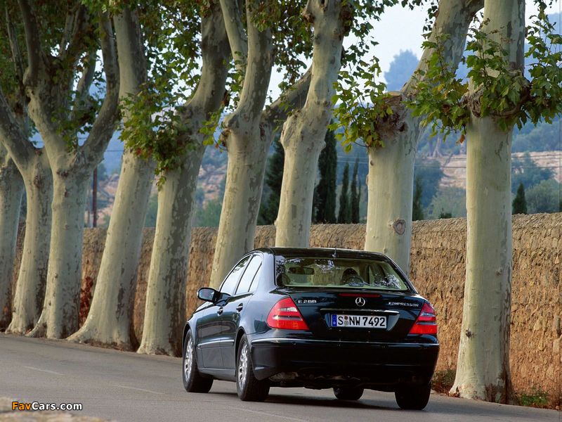 Mercedes-Benz E 200 Kompressor (W211) 2002–06 images (800 x 600)