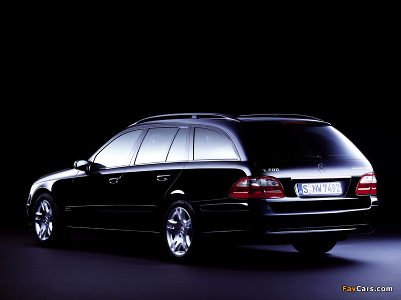 Mercedes-Benz E 200 Kompressor Estate (S211) 2002–06 photos (800 x 600)