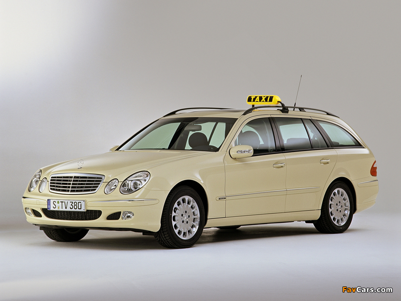 Mercedes-Benz E 220 CDI Estate Taxi (S211) 2002–06 photos (800 x 600)