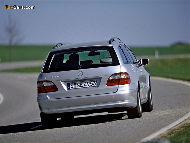 Mercedes-Benz E 280 CDI Estate (S211) 2002–06 pictures (640 x 480)