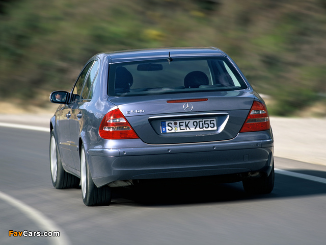 Mercedes-Benz E 500 (W211) 2002–06 pictures (640 x 480)