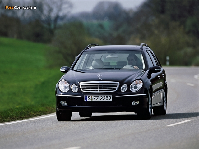 Mercedes-Benz E 320 CDI Estate (S211) 2002–06 wallpapers (640 x 480)