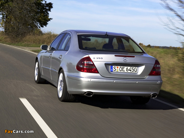 Mercedes-Benz E 350 (W211) 2004–06 pictures (640 x 480)