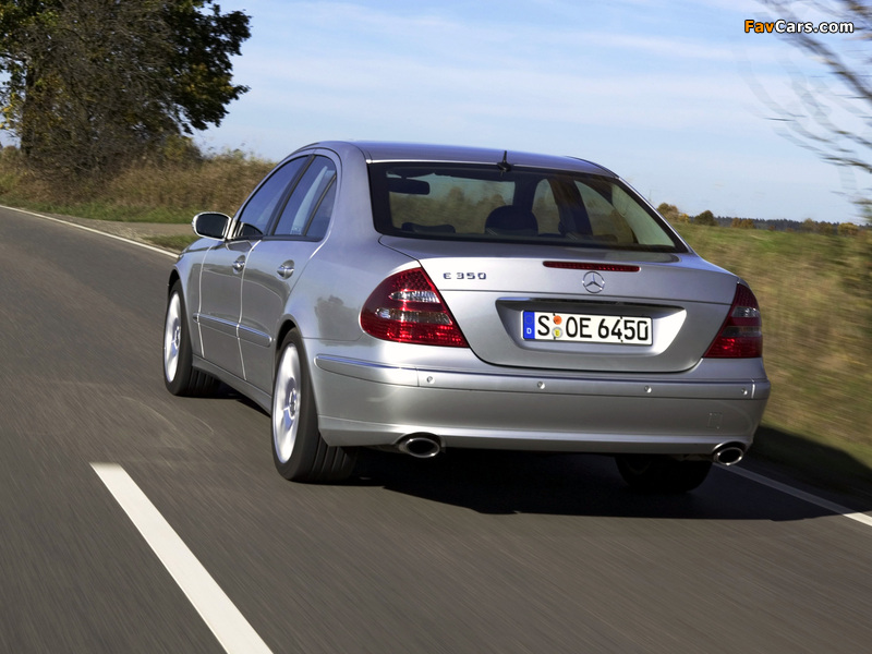 Mercedes-Benz E 350 (W211) 2004–06 pictures (800 x 600)