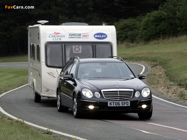 Mercedes-Benz E 320 CDI Estate UK-spec (S211) 2006–09 photos (640 x 480)