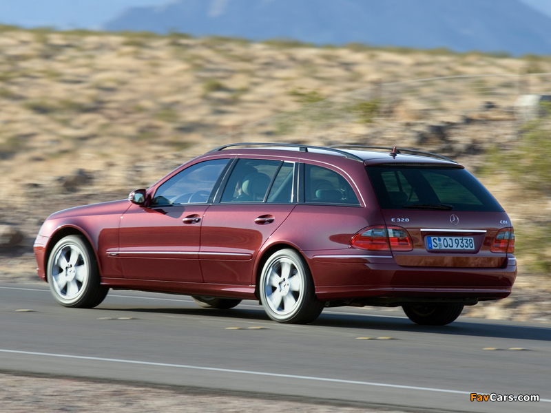 Mercedes-Benz E 320 CDI Estate (S211) 2006–09 photos (800 x 600)