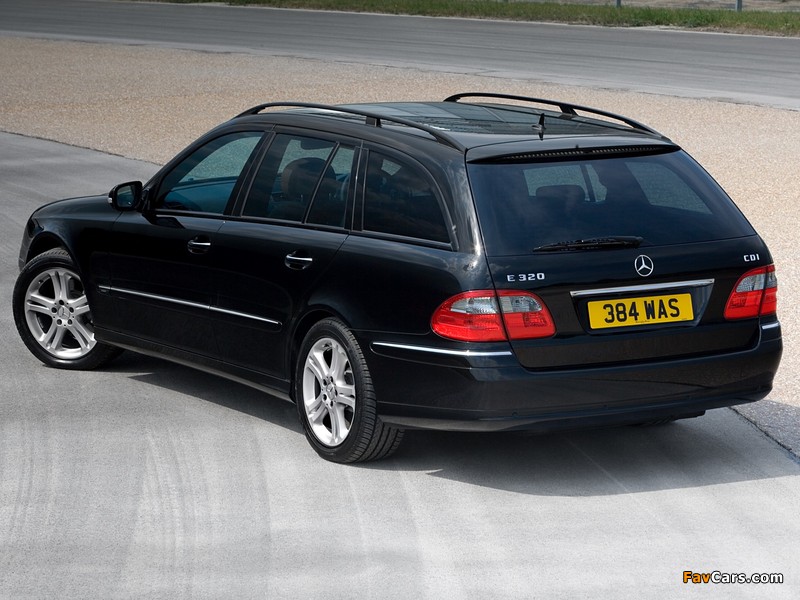 Mercedes-Benz E 320 CDI Estate UK-spec (S211) 2006–09 photos (800 x 600)