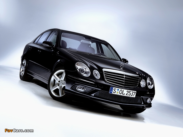 Mercedes-Benz E 500 AMG Sports Package (W211) 2006–09 pictures (640 x 480)