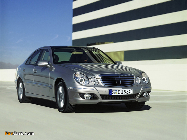 Mercedes-Benz E 350 (W211) 2006–09 wallpapers (640 x 480)