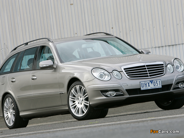 Mercedes-Benz E 280 Estate AU-spec (S211) 2006–09 wallpapers (640 x 480)