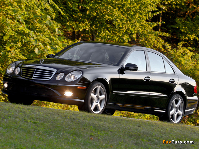 Mercedes-Benz E 350 4MATIC US-spec (W211) 2006–09 wallpapers (640 x 480)