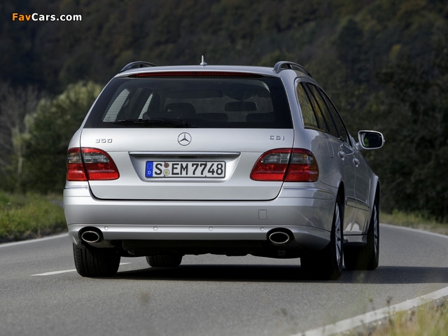 Mercedes-Benz E 350 CGI (S211) 2008–09 wallpapers (640 x 480)