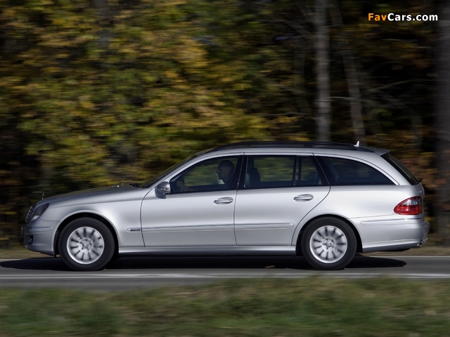 Mercedes-Benz E 350 CGI (S211) 2008–09 wallpapers (640 x 480)