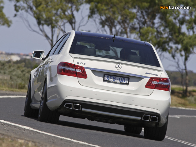 Mercedes-Benz E 63 AMG AU-spec (W212) 2009–11 images (640 x 480)