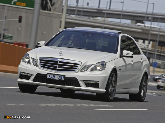 Mercedes-Benz E 63 AMG AU-spec (W212) 2009–11 images (640 x 480)