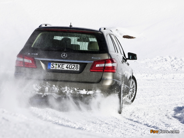 Mercedes-Benz E 350 4MATIC Estate (S212) 2009–12 images (640 x 480)