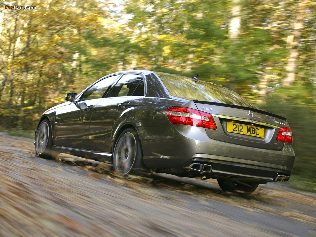 Mercedes-Benz E 63 AMG UK-spec (W212) 2009–11 images (1024 x 768)