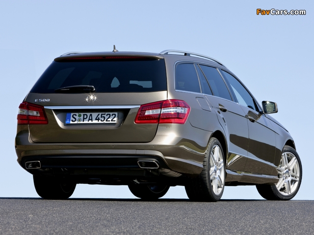 Mercedes-Benz E 500 AMG Sports Package Estate (S212) 2009–12 images (640 x 480)