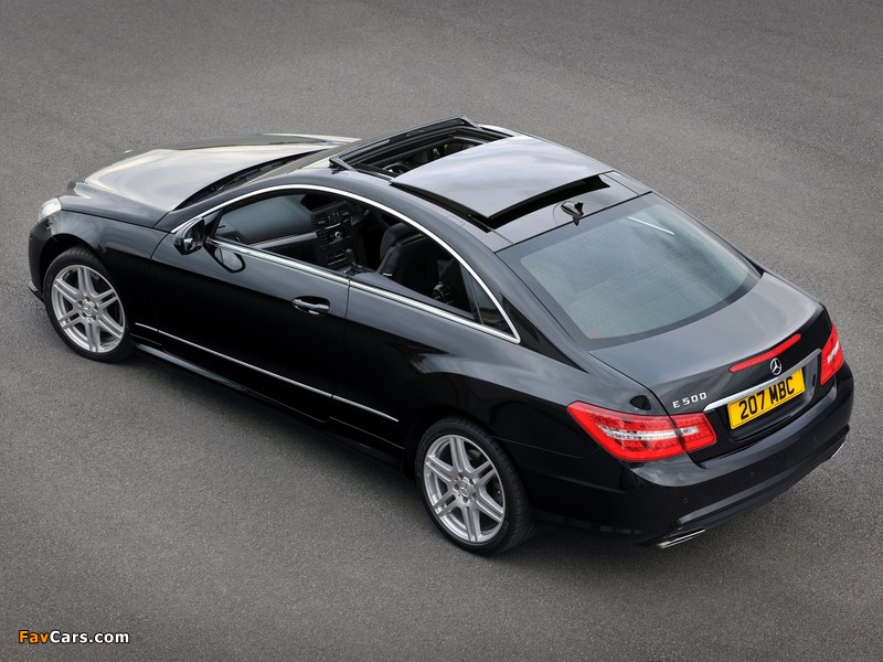 Mercedes-Benz E 500 Coupe AMG Sports Package UK-spec (C207) 2009–12 images (800 x 600)