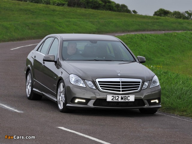 Mercedes-Benz E 220 CDI AMG Sports Package UK-spec (W212) 2009–12 images (640 x 480)