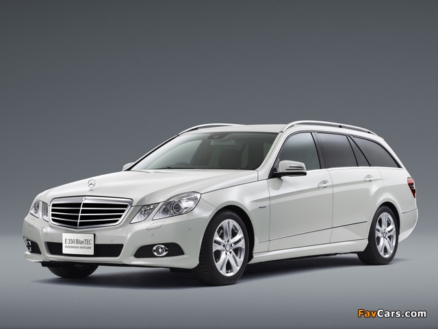 Mercedes-Benz E 350 BlueTec Estate JP-spec (S212) 2009–12 photos (640 x 480)