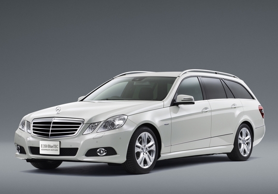 Mercedes-Benz E 350 BlueTec Estate JP-spec (S212) 2009–12 photos