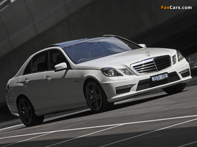 Mercedes-Benz E 63 AMG AU-spec (W212) 2009–11 photos (640 x 480)