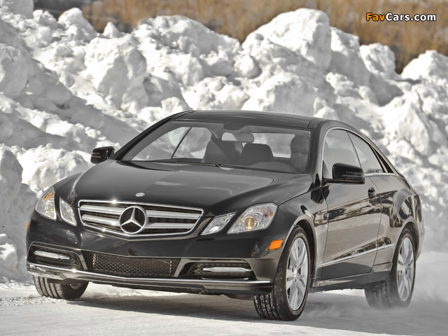 Mercedes-Benz E 350 4MATIC Coupe US-spec (C207) 2009–12 photos (640 x 480)
