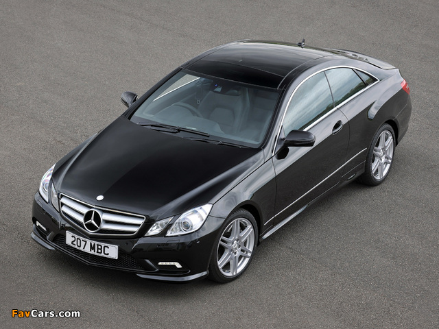 Mercedes-Benz E 500 Coupe AMG Sports Package UK-spec (C207) 2009–12 photos (640 x 480)