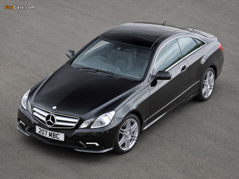 Mercedes-Benz E 500 Coupe AMG Sports Package UK-spec (C207) 2009–12 photos (800 x 600)