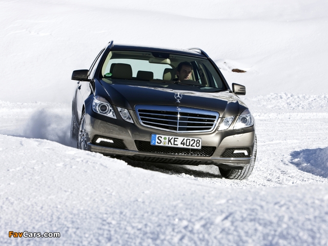 Mercedes-Benz E 350 4MATIC Estate (S212) 2009–12 photos (640 x 480)