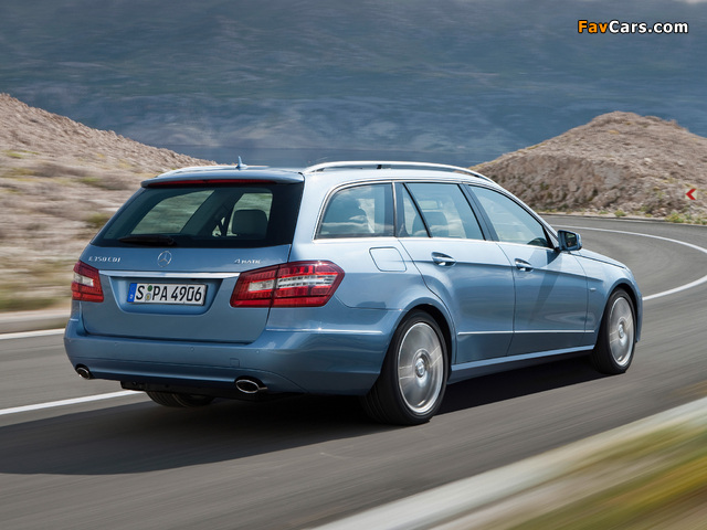 Mercedes-Benz E 350 CDI 4MATIC Estate (S212) 2009–12 photos (640 x 480)