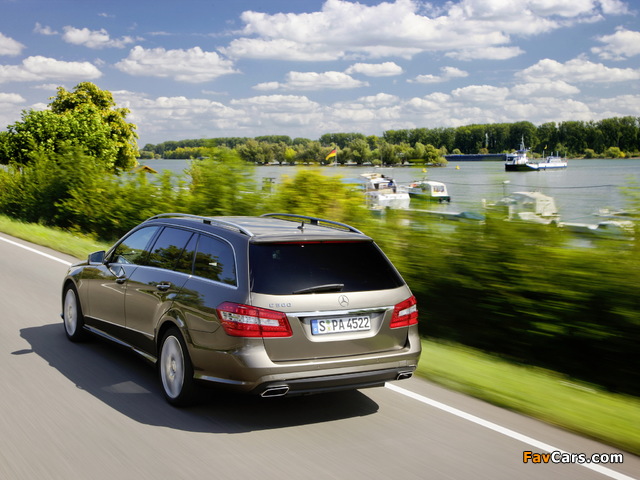 Mercedes-Benz E 500 AMG Sports Package Estate (S212) 2009–12 pictures (640 x 480)