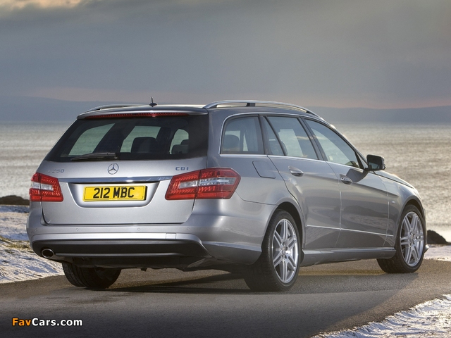 Mercedes-Benz E 250 CDI AMG Sports Package Estate UK-spec (S212) 2009–12 pictures (640 x 480)