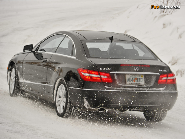 Mercedes-Benz E 350 4MATIC Coupe US-spec (C207) 2009–12 pictures (640 x 480)