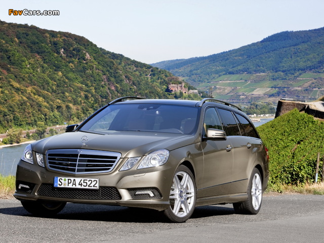 Mercedes-Benz E 500 AMG Sports Package Estate (S212) 2009–12 pictures (640 x 480)