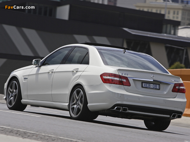 Mercedes-Benz E 63 AMG AU-spec (W212) 2009–11 pictures (640 x 480)