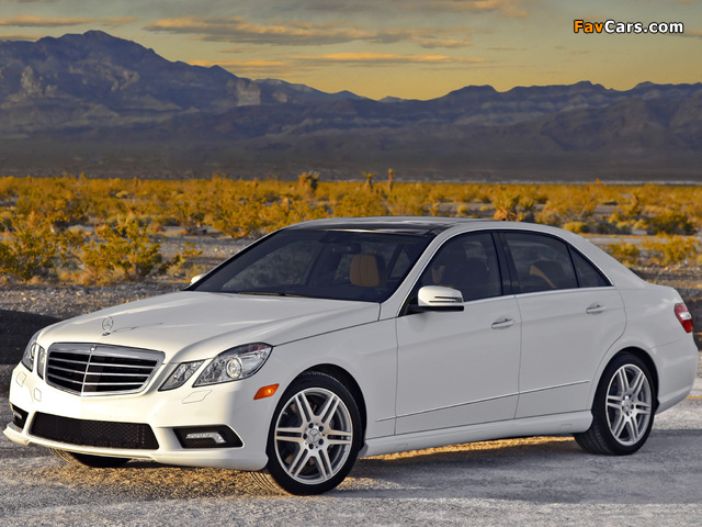 Mercedes-Benz E 550 AMG Sports Package (W212) 2009–12 wallpapers (640 x 480)