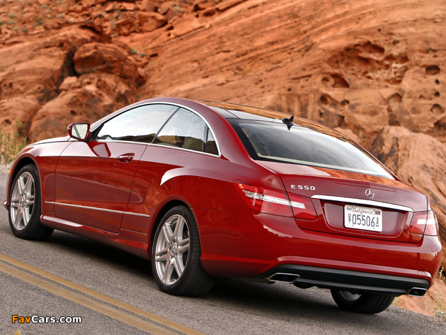 Mercedes-Benz E 550 Coupe AMG Sports Package US-spec (C207) 2009–12 wallpapers (640 x 480)